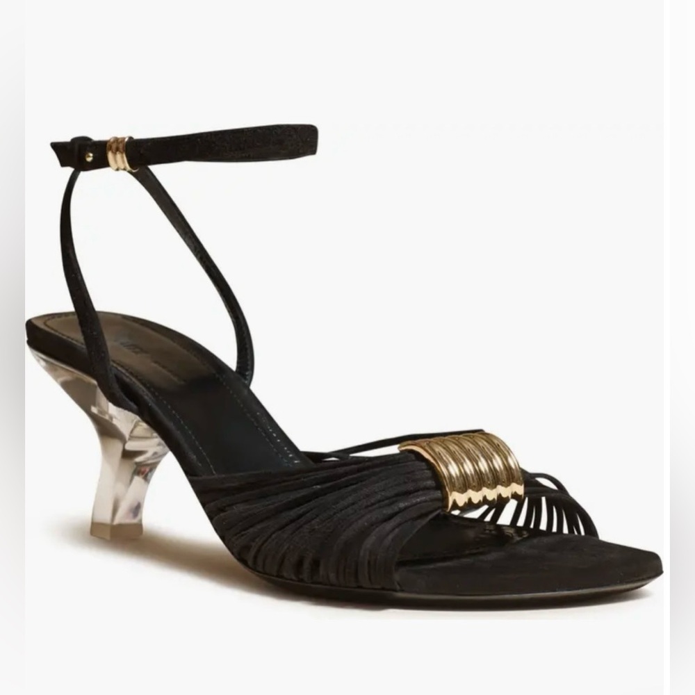 Khaite Amity Black Suede Sandals Women’s size 41/10.5